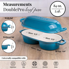 nuovva cocotte double ouverte affichant deux espaces à pain pratiques