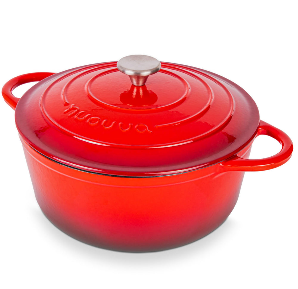 nuovva cocotte rouge vue de face, attractivité pour service à table