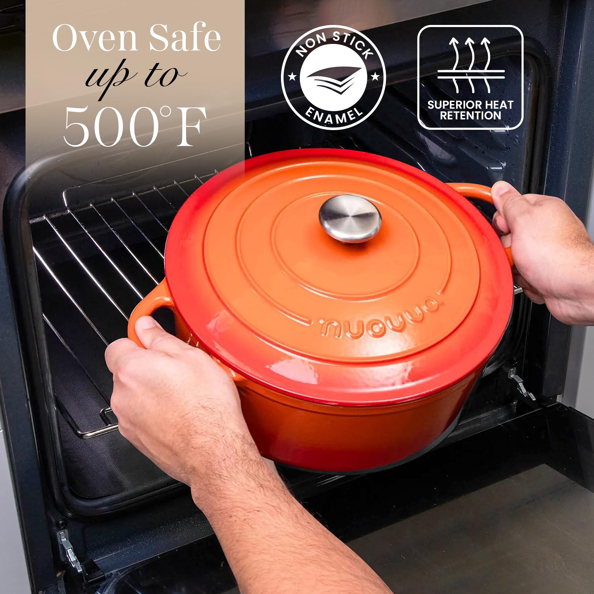 nuovva cocotte en cuisson sur plaque, répartition homogène de la chaleur