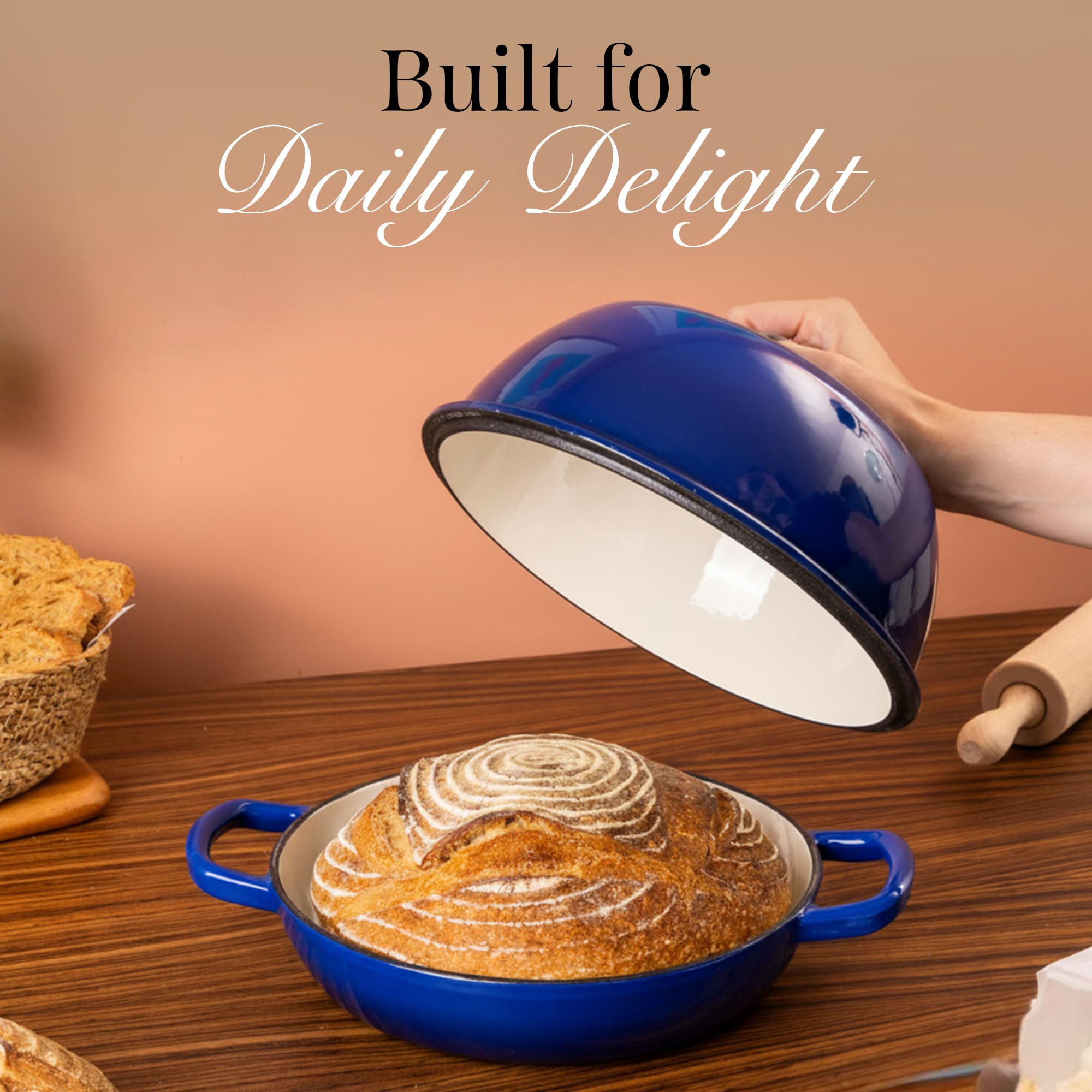 nuovva cocotte avec pain au levain illustrant cuisson uniforme