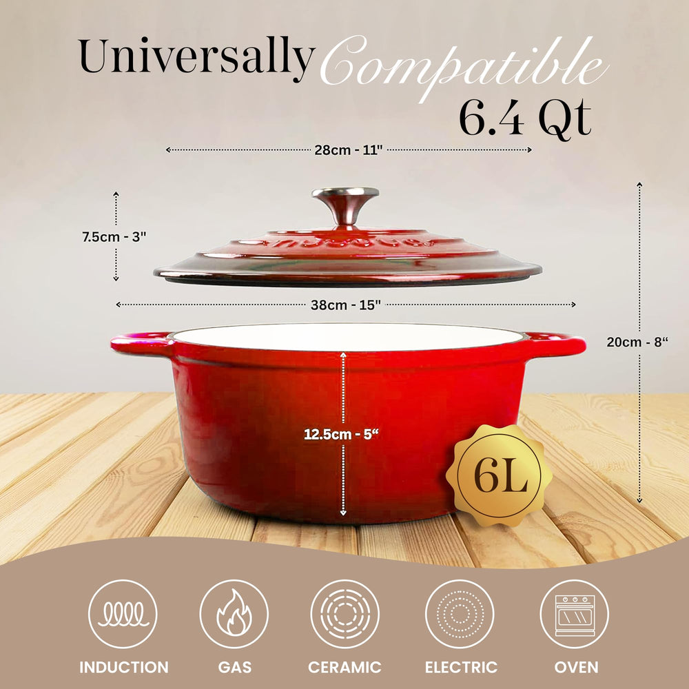 nuovva cocotte ouverte avec ragoût, montre la polyvalence de cuisson