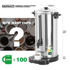 NUPANT détail filtre trois parties illustrant meilleure extraction et goût