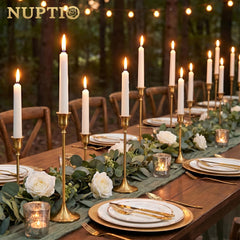 NUPTIO chandeliers en situation sur une table de dîner créant une ambiance chaleureuse