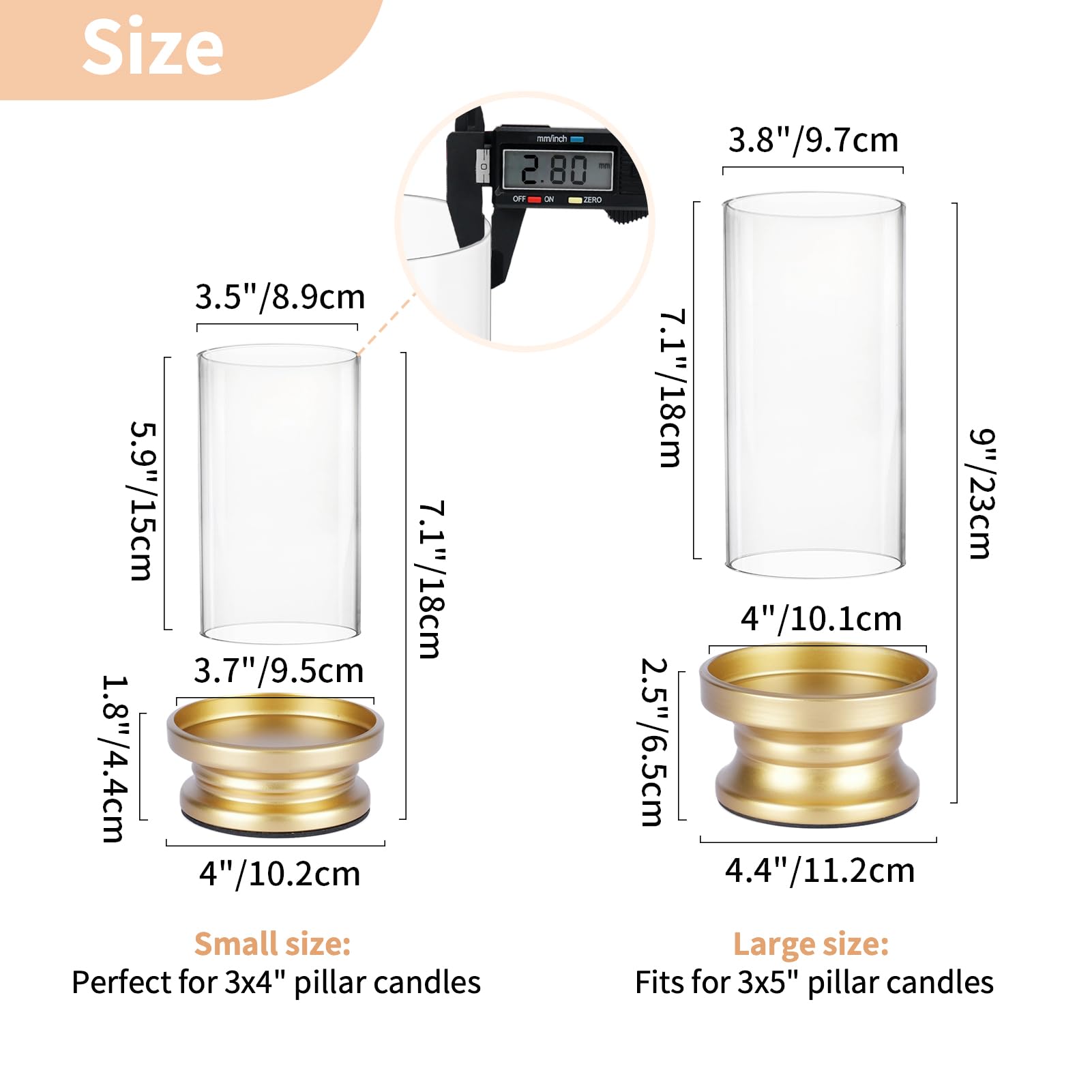 NUPTIO porte-bougie en usage avec bougie colonne, ambiance instantanée