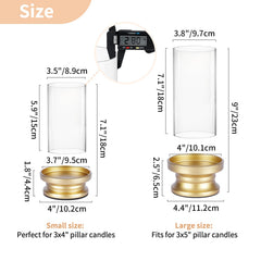 NUPTIO porte-bougie en usage avec bougie colonne, ambiance instantanée