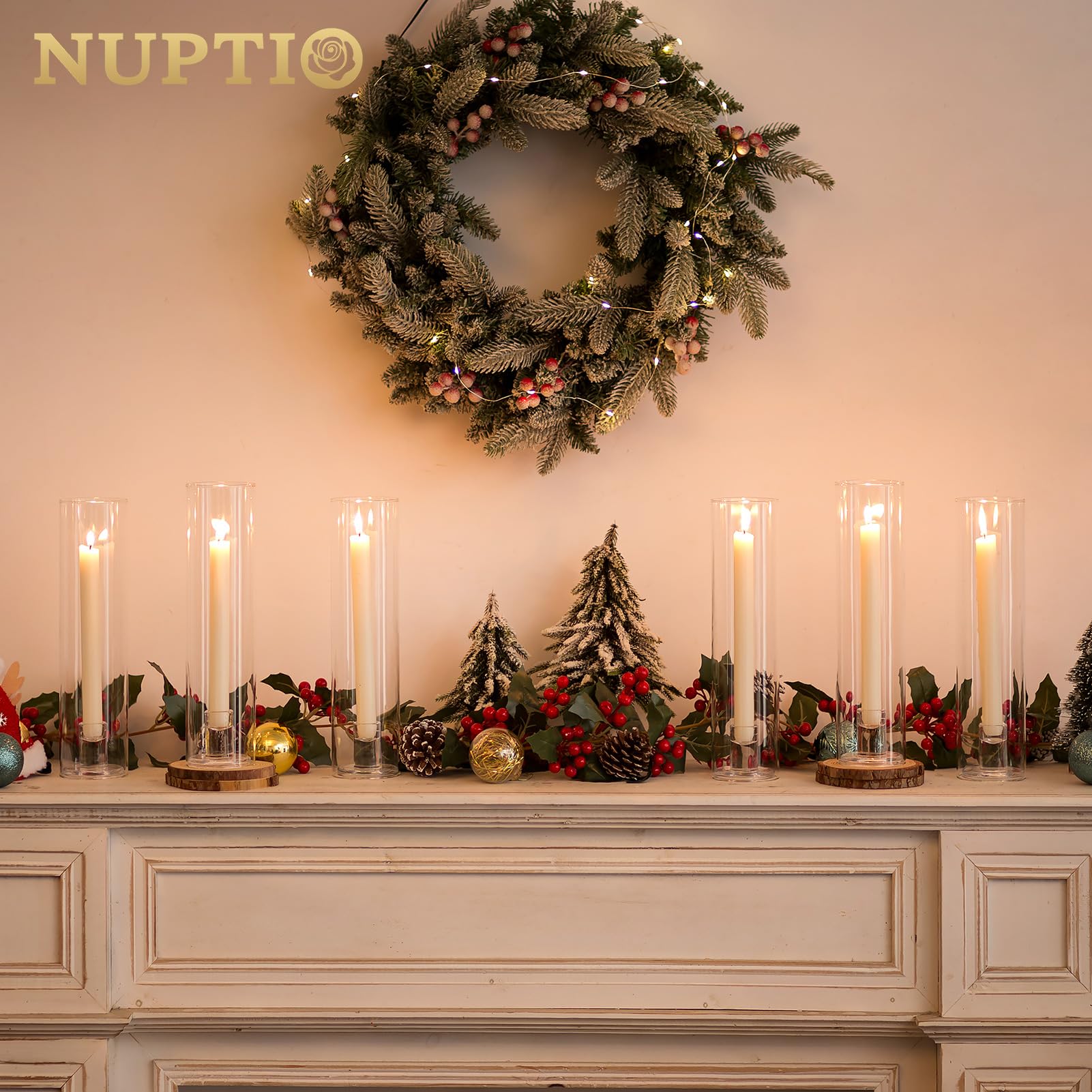 NUPTIO détail de la base en verre apportant poids et maintien