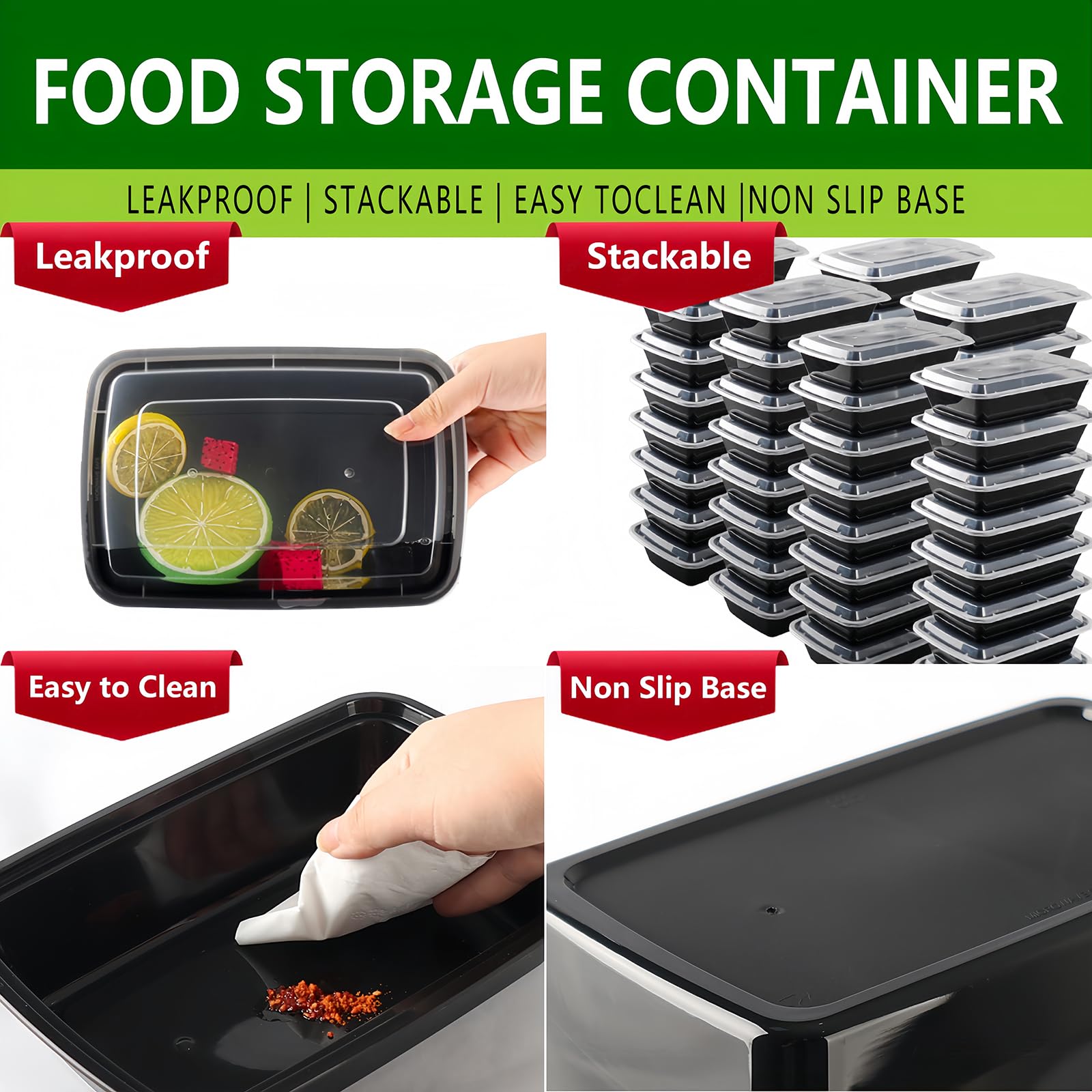 NutriBox boîtes empilées dans un réfrigérateur pour gain de place