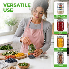 NutriChef bocal ouvert à large bouche facilitant remplissage et nettoyage