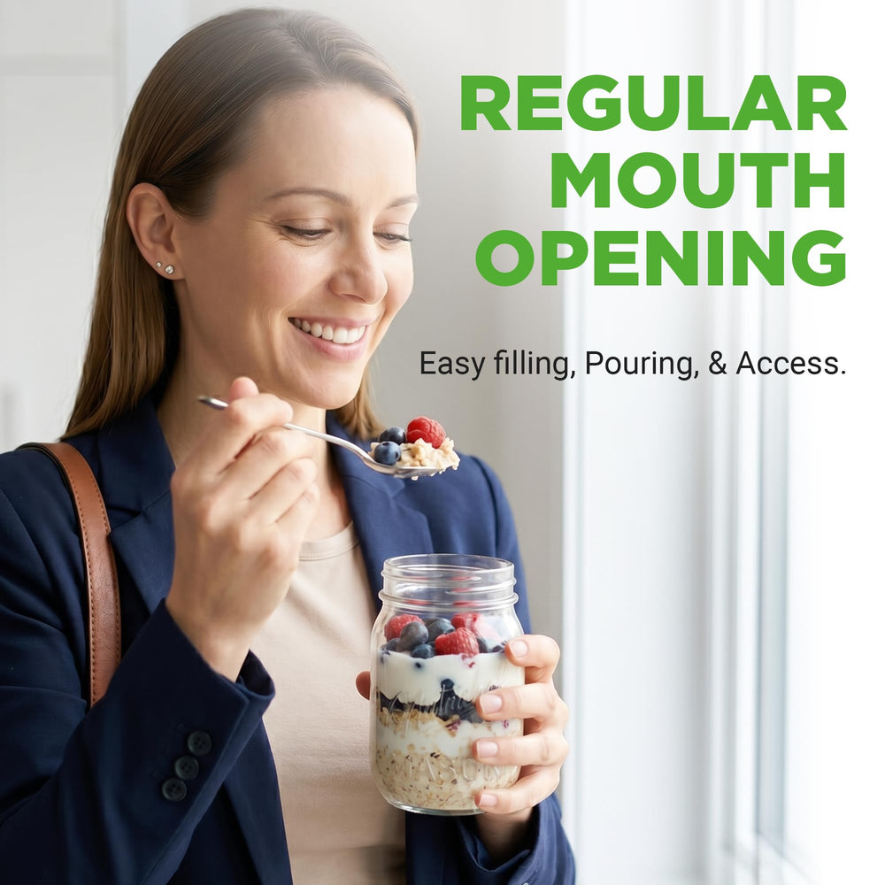 NutriChef bocal utilisé pour overnight oats préparation prête à emporter