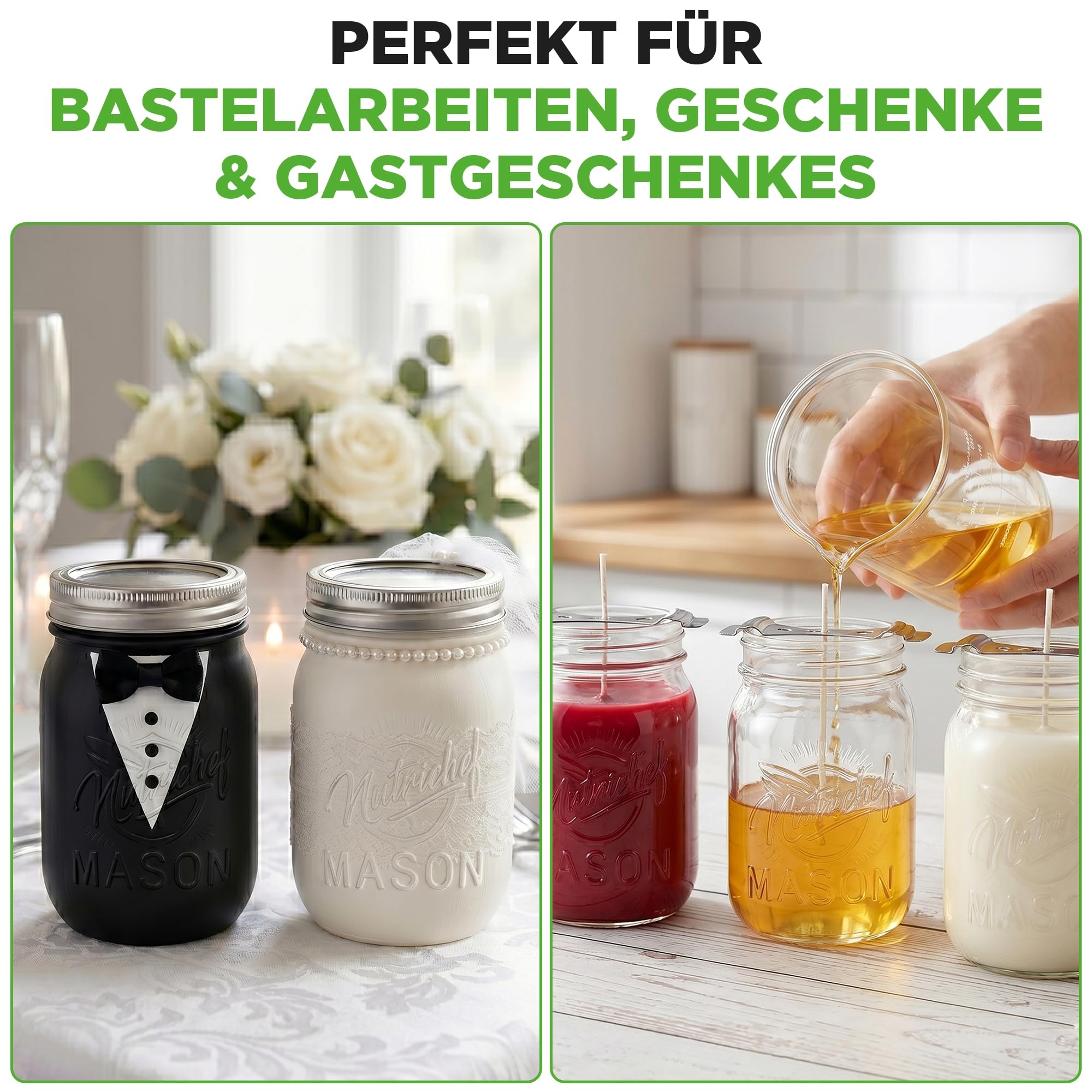 NutriChef comparaison taille dans la main démontrant capacité 16 oz adaptée