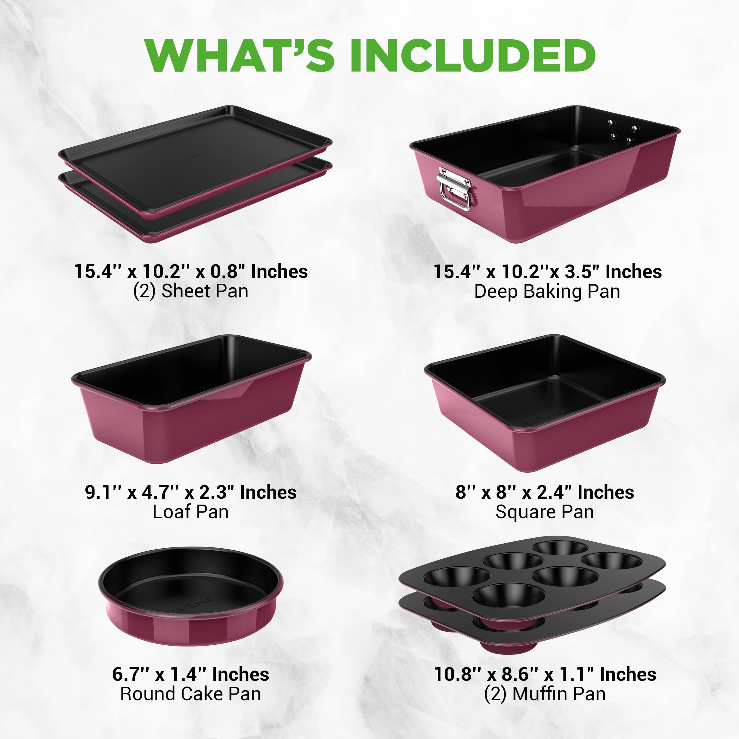 NutriChef empilage compact gain de place pour rangement efficace