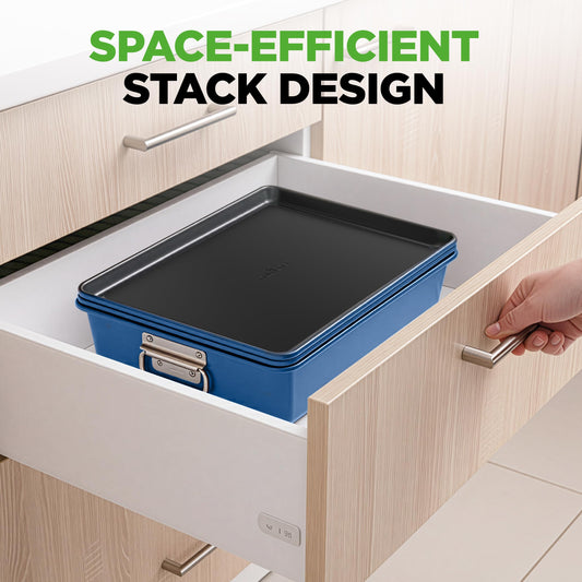NutriChef empilage compact des pièces pour un rangement peu encombrant et organisé