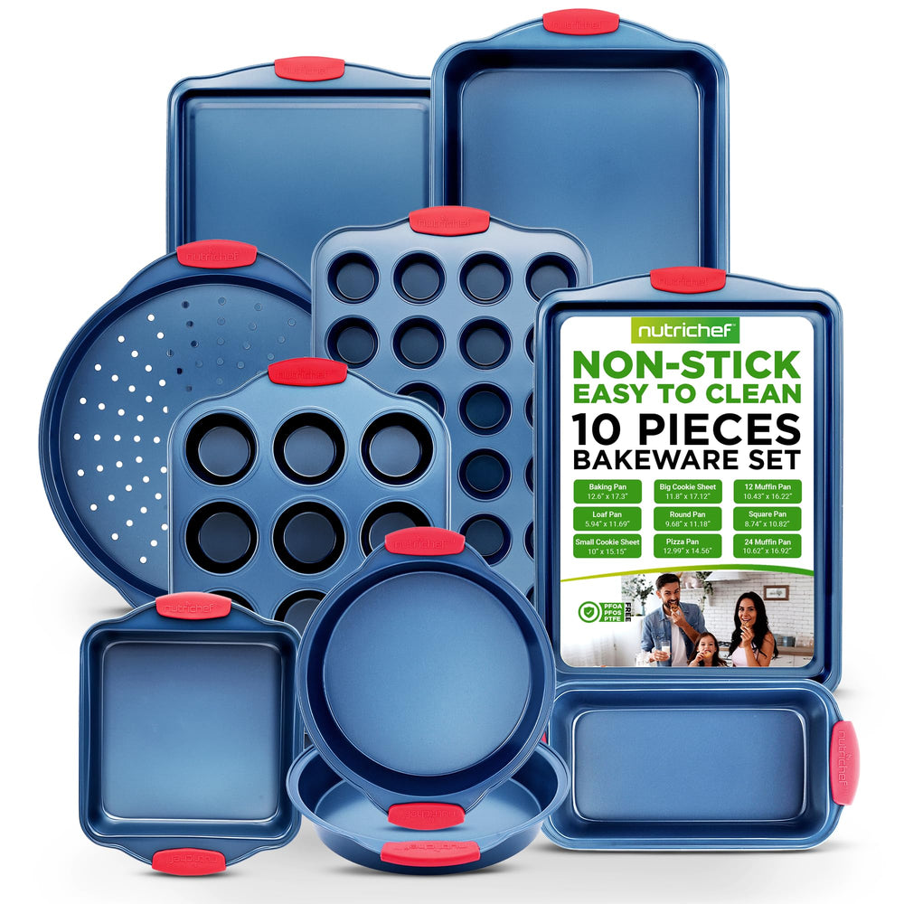 NutriChef ensemble face avant montrant toutes les pièces pour gain de place