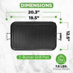 NutriChef gros plan des rainures montrant marques de grill appétissantes