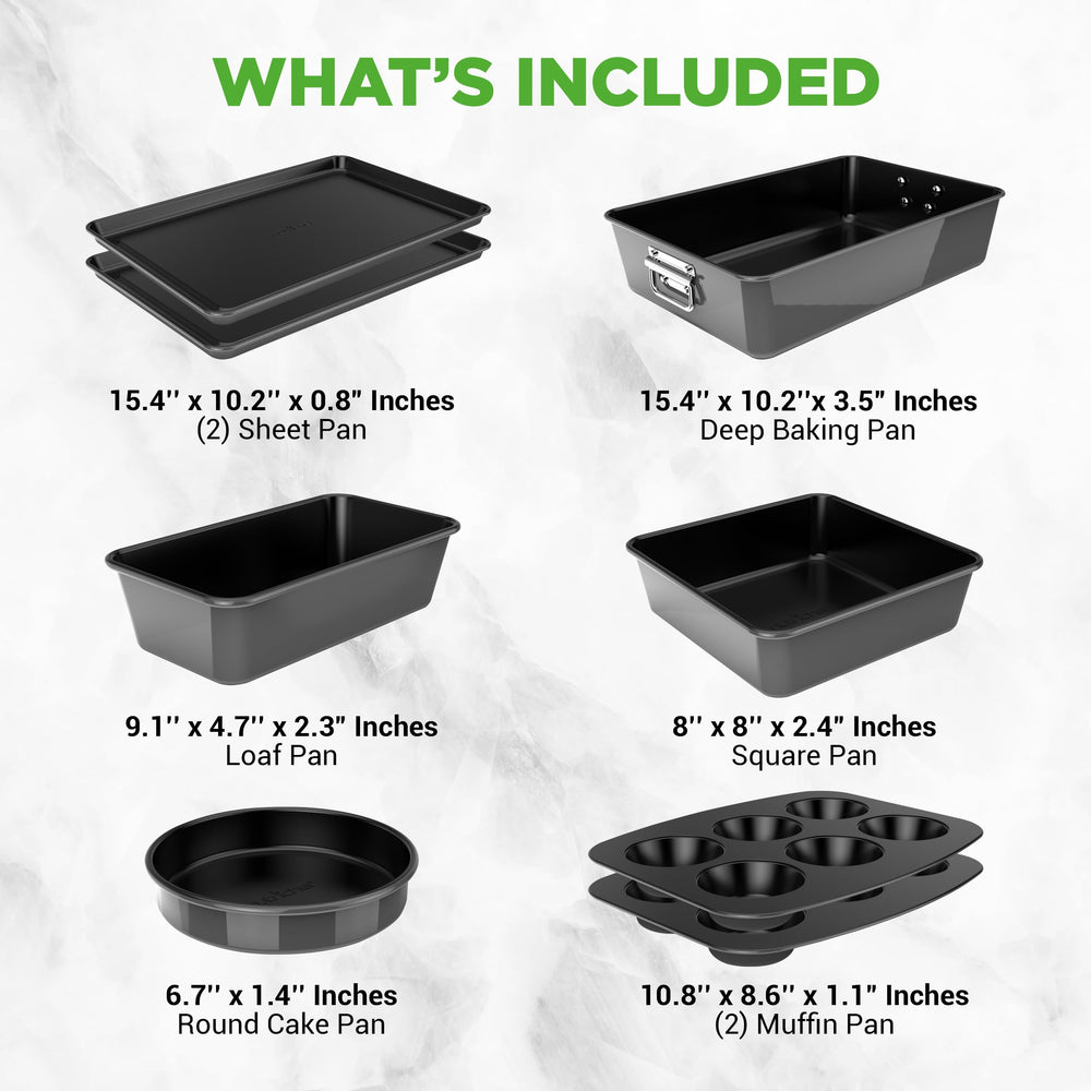 NutriChef lèchefrite profonde contenant lasagnes pour rôtissage et service pratique