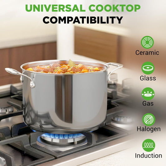 NutriChef couvercle en verre trempé visible pour surveiller la cuisson