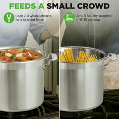 NutriChef intérieur mat en acier 18/8 sûr pour la cuisson et non réactif
