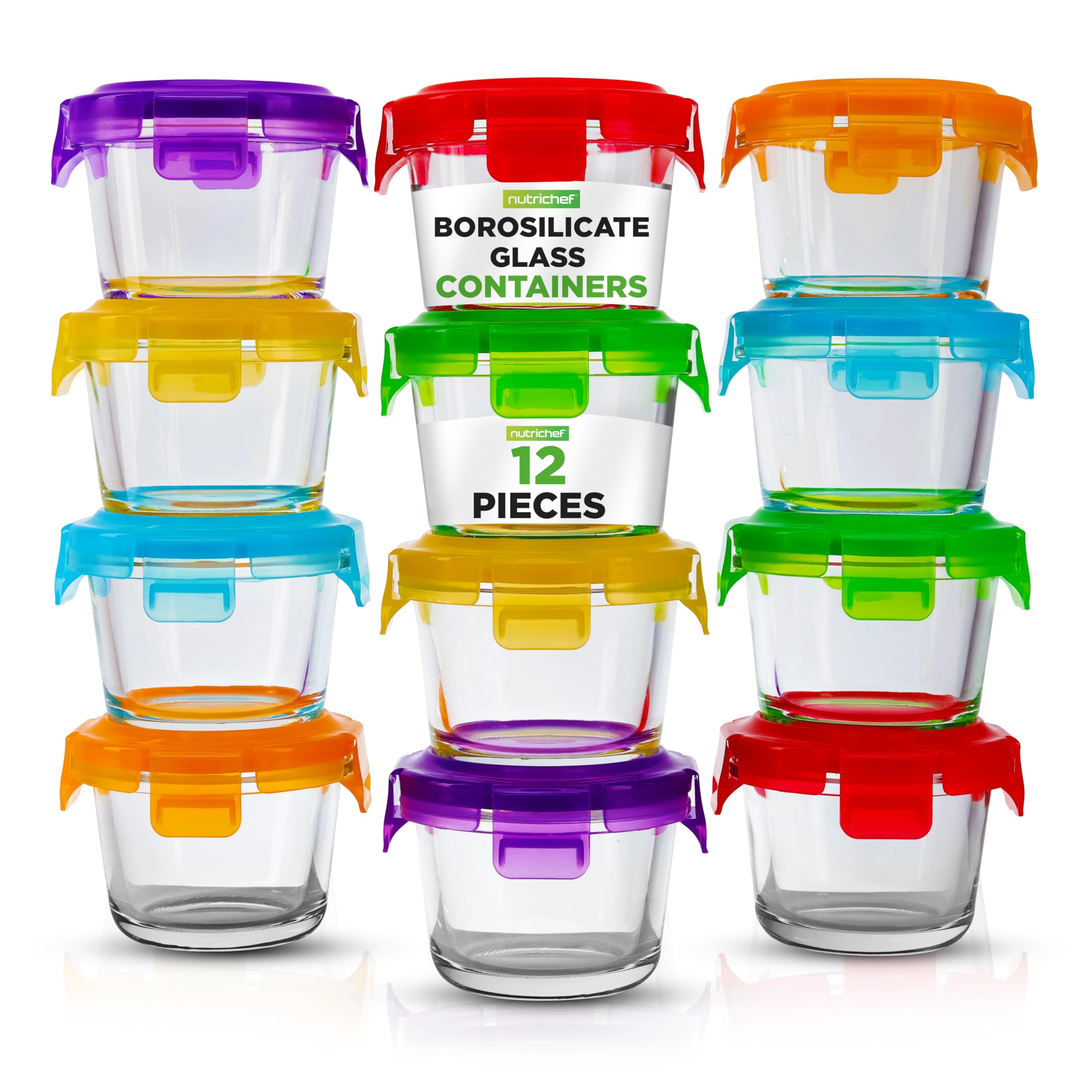 NutriChef lunchbox montrant contenants prêts à transporter, idéal pour repas nomades