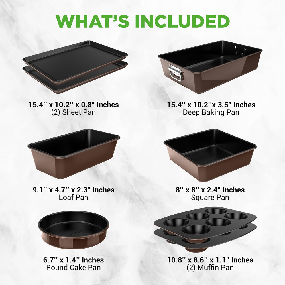 NutriChef moule loaf échelle pour visualiser taille et capacité du cake
