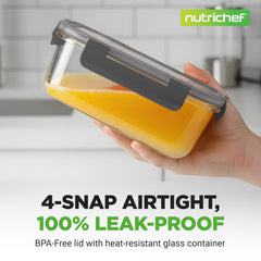 NutriChef boîtes empilées pour un gain de place visible dans placard
