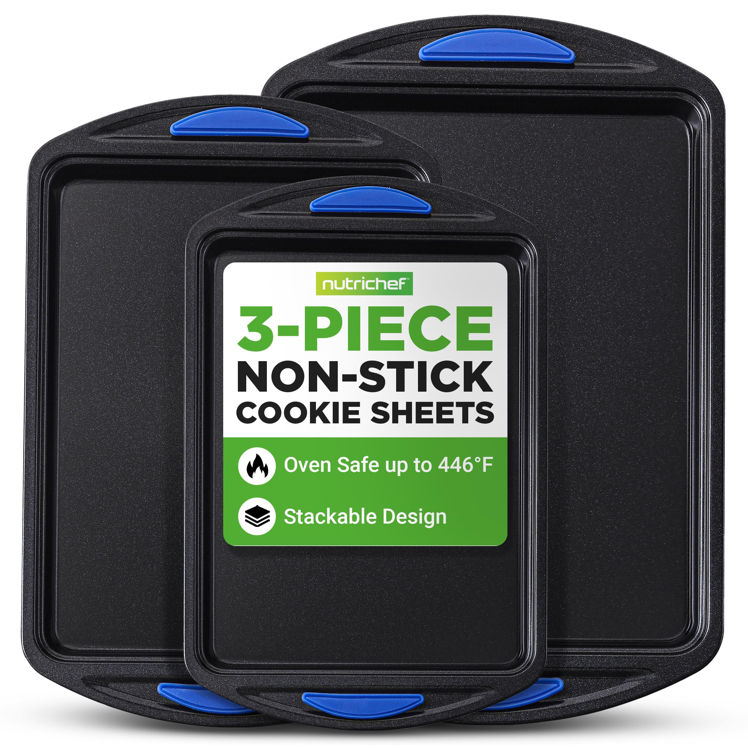 NutriChef plaque face avant montrant surface antiadhésive pour démoulage facile