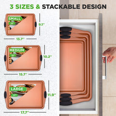 NutriChef poignée silicone rouge sur plaque pour préhension sûre et anti-brûlures