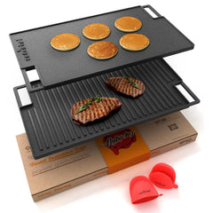 NutriChef plaque face plate montrant surface lisse et cuisson homogène