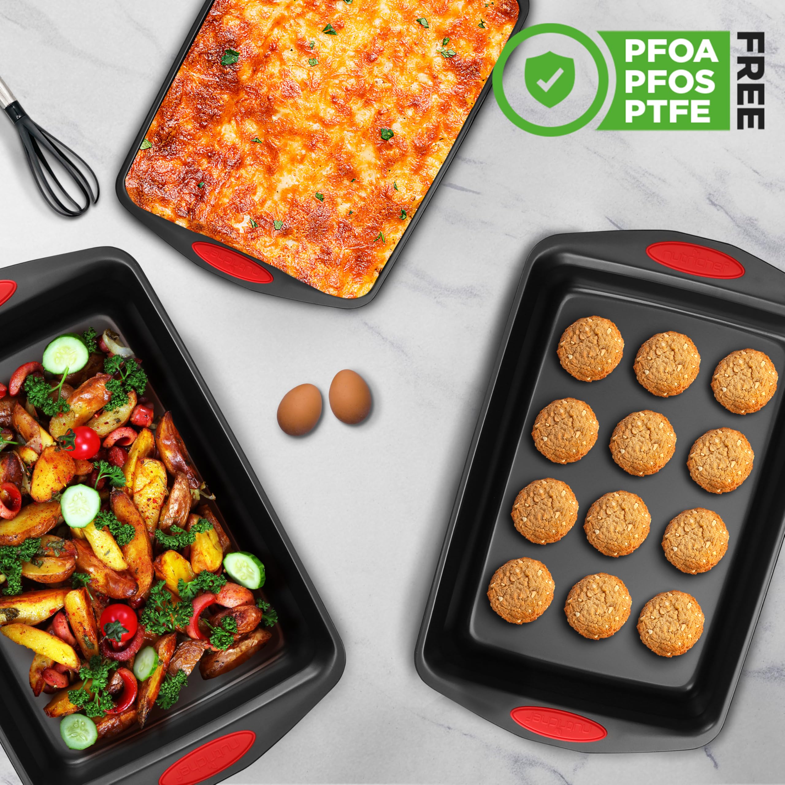 NutriChef plaques empilées pour rangement compact et gain de place
