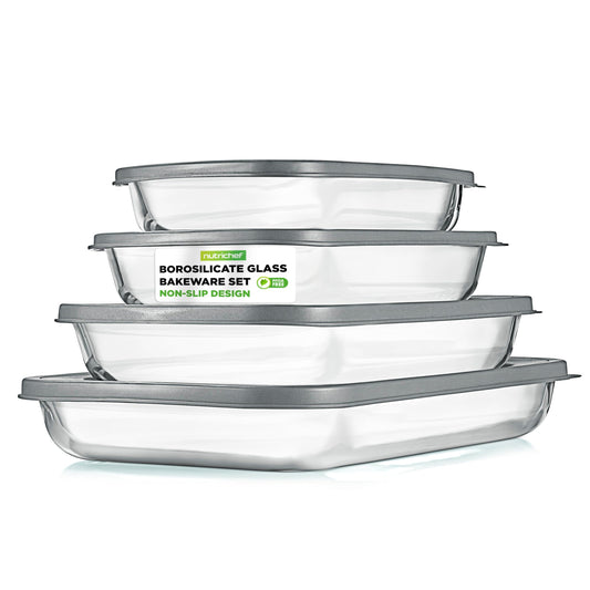 NutriChef plat rectangulaire face avant montrant finition et praticité