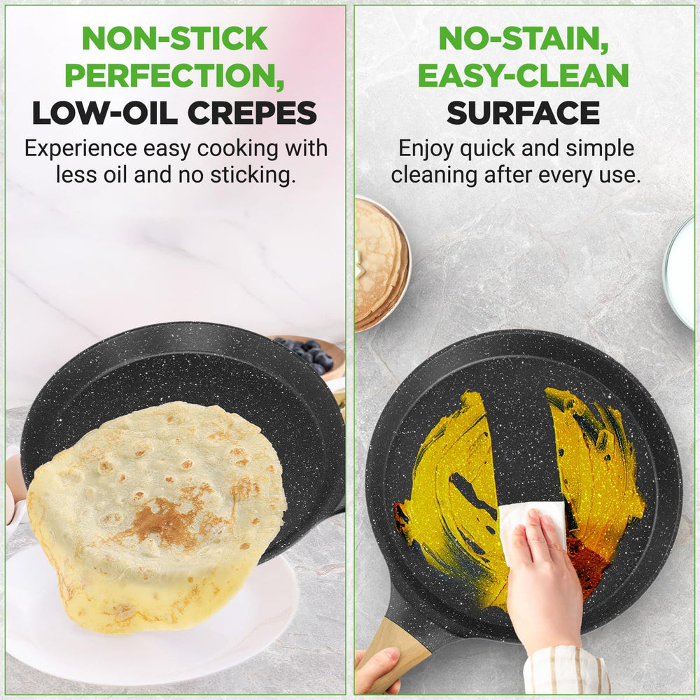 NutriChef répartiteur en bois inclus pour étaler la pâte régulièrement