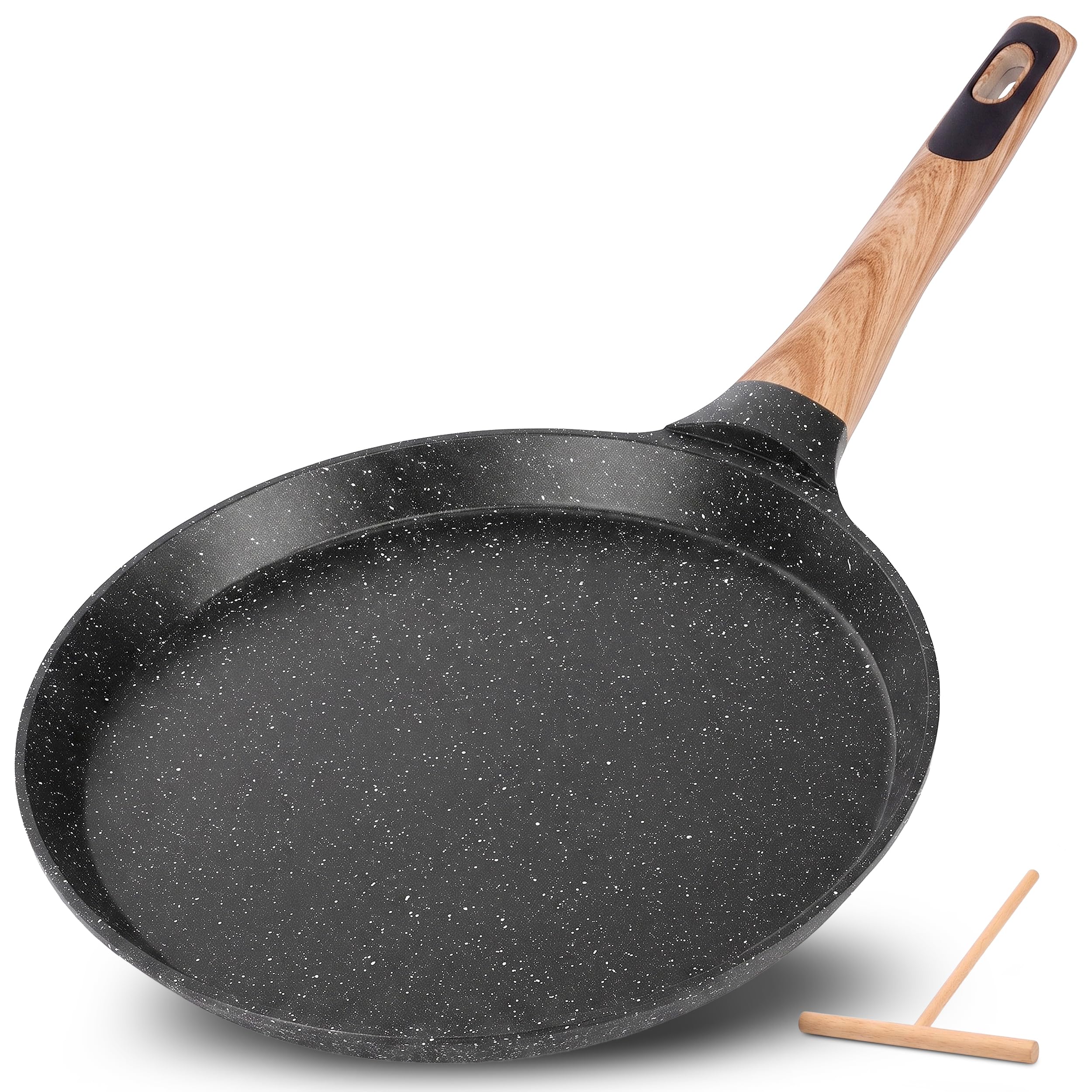 NutriChef vue avant de la poêle montrant surface lisse pour cuisson facile