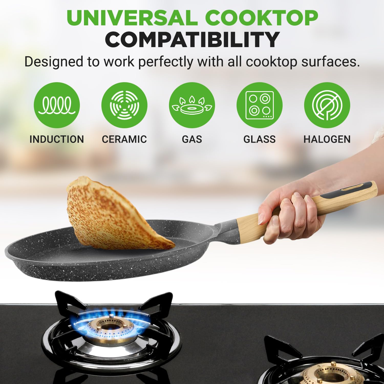 NutriChef fond compatible induction assurant répartition rapide de chaleur
