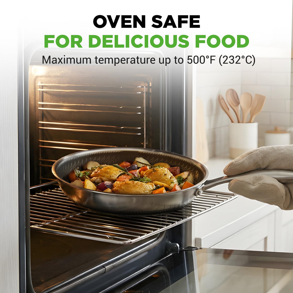 Image NutriChef poêle sur plaque induction pour cuisson homogène