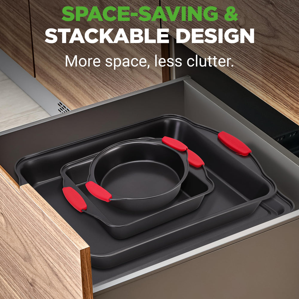 NutriChef poignée silicone rouge offrant prise sûre et protection