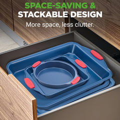 NutriChef poignée silicone rouge pour préhension sûre et anti-brûlure