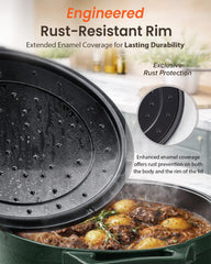 Nuwave cocotte en cuisson avec ragoût illustrant répartition uniforme de la chaleur