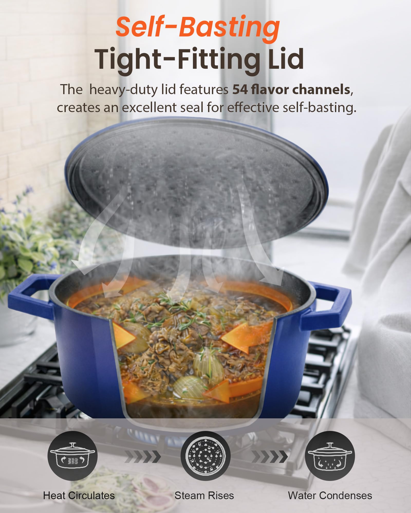 Nuwave cocotte sortie du four avec pain doré pour cuisson homogène