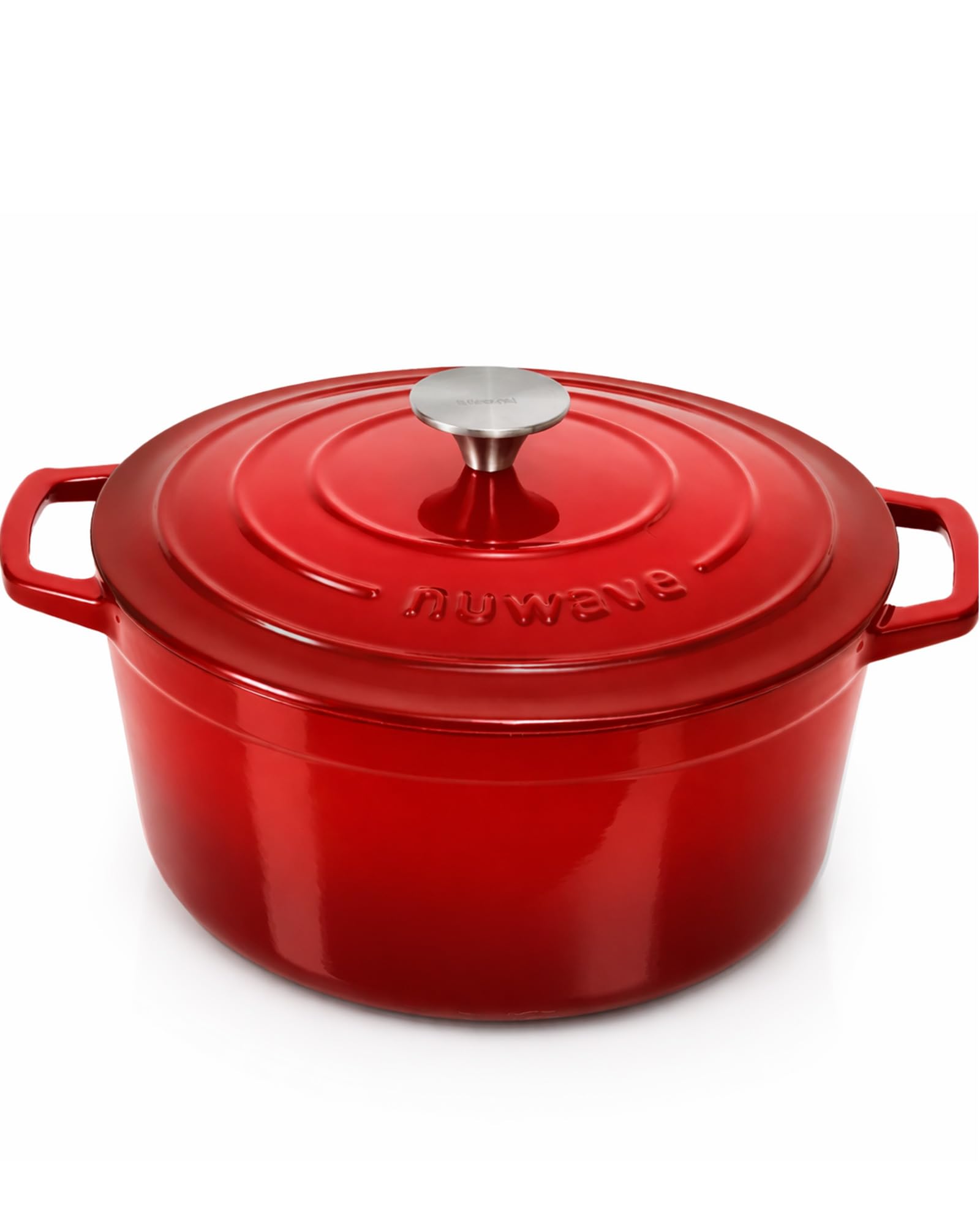 Nuwave face avant montrant la cocotte prête à servir, praticité pour la table