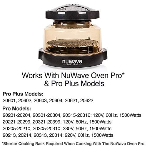 Nuwave Power Dome comparaison taille montrant capacité pour rôti de 10 lb