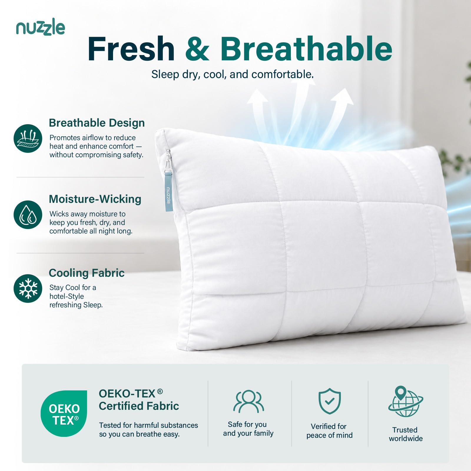 Nuzzle oreiller utilisé pour lecture offrant soutien et détente
