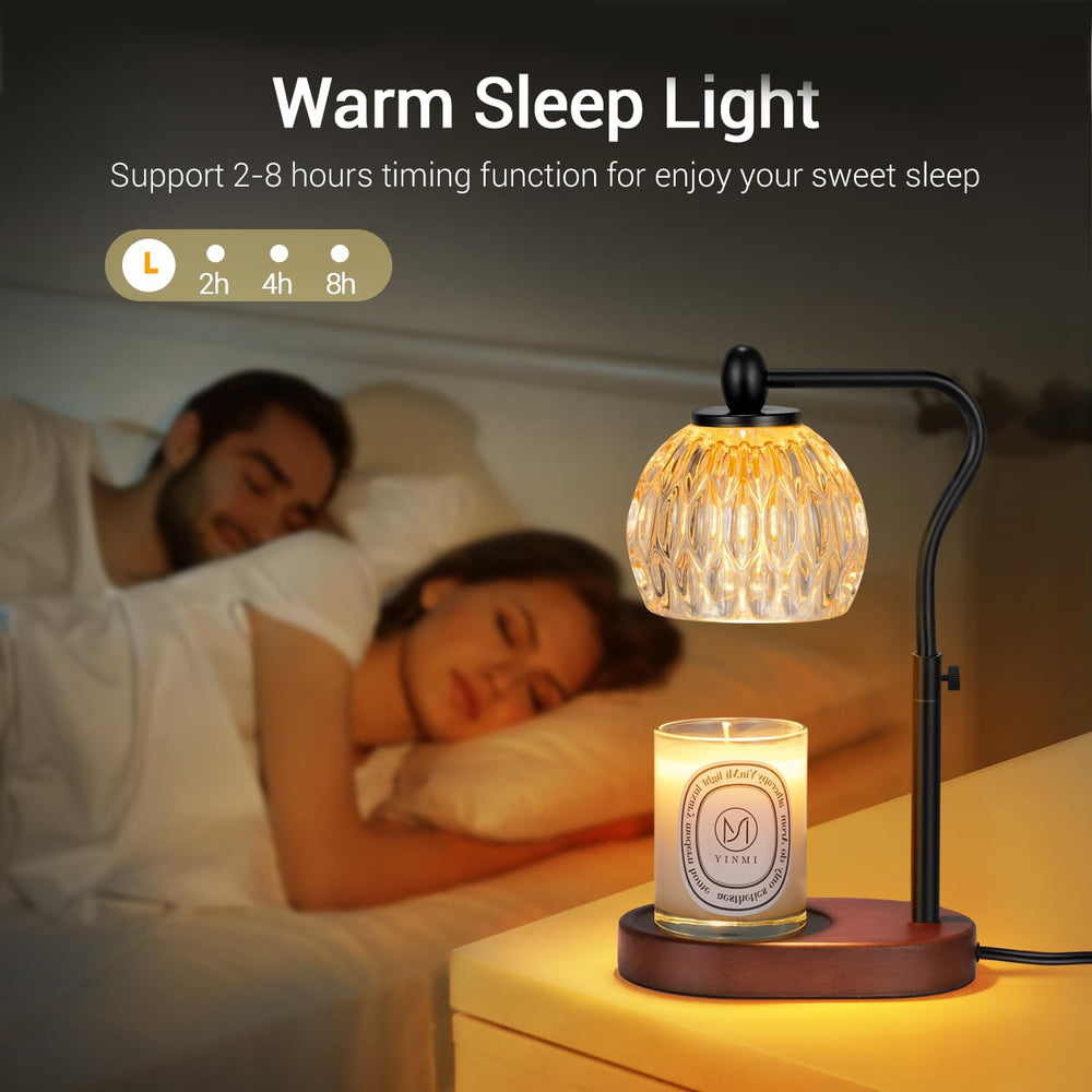NVRGIUP lampe chauffe-cire deux ampoules 50W visibles garantissent une chauffe uniforme