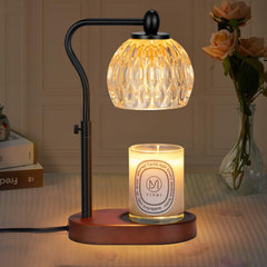 NVRGIUP lampe chauffe-cire vue de face montre le design élégant et une ambiance chaleureuse