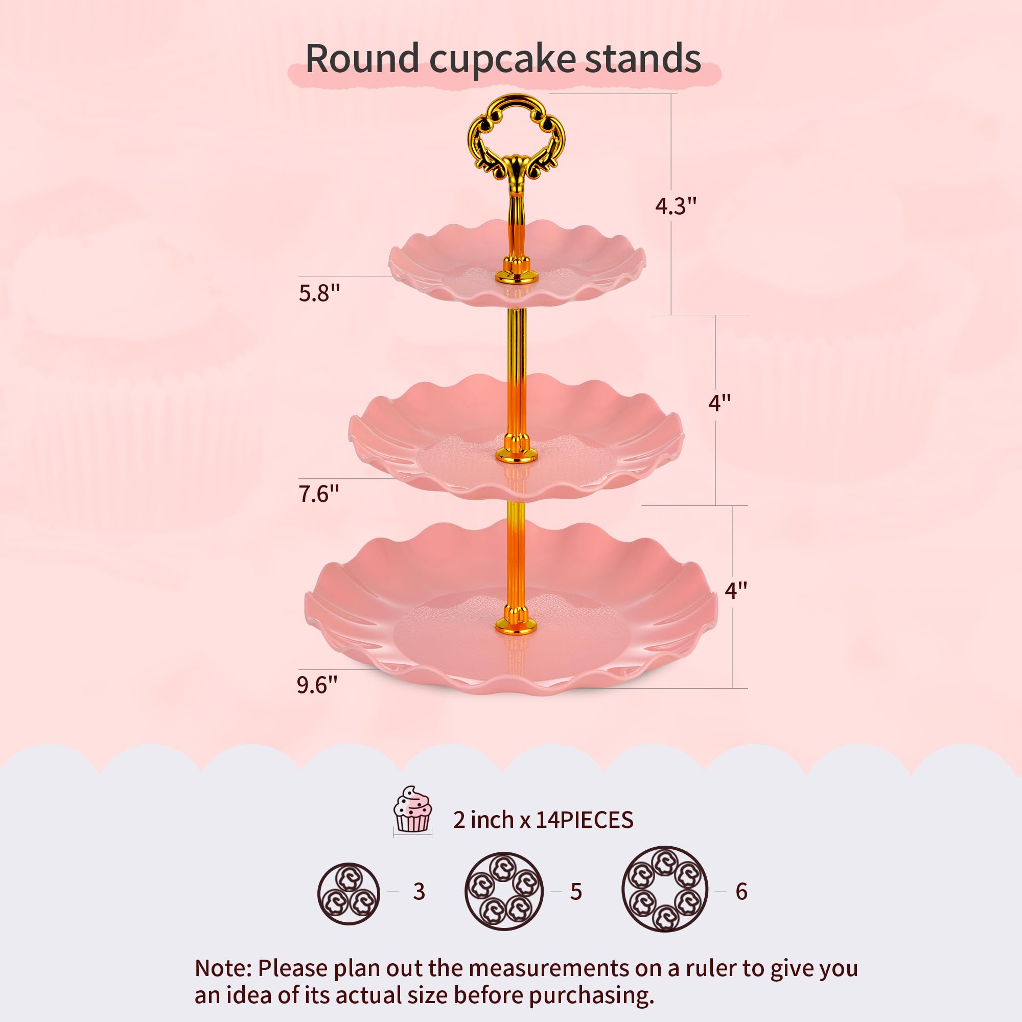 NWK présentoir en usage avec cupcakes montrant présentation professionnelle