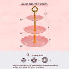 NWK présentoir en usage avec cupcakes montrant présentation professionnelle