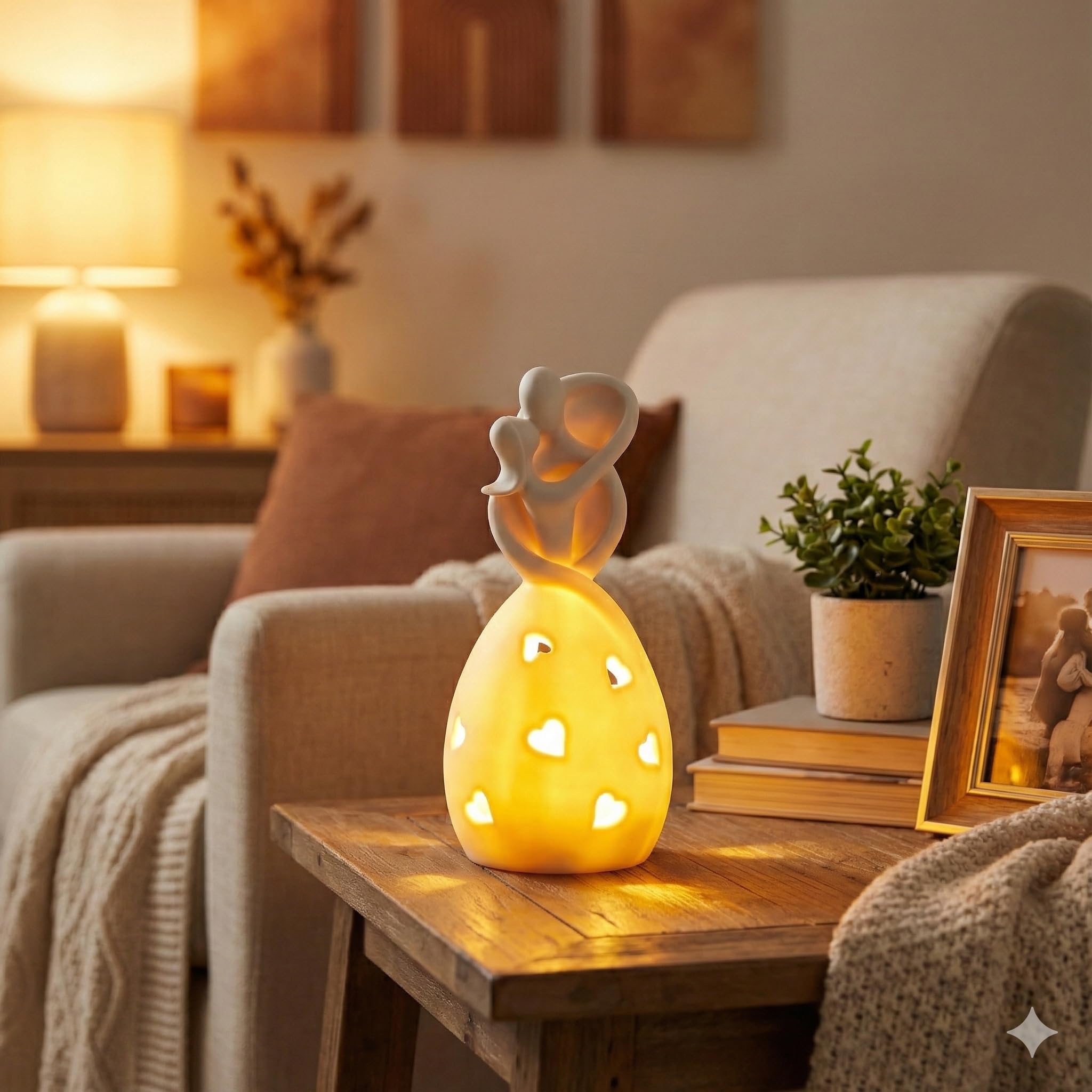 OakiWay bougie LED vacillante créant une lueur romantique sécurisée