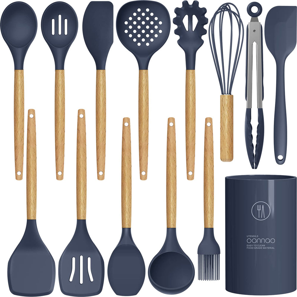 oannao ensemble bleu marine montrant toutes les pièces et rangement pratique