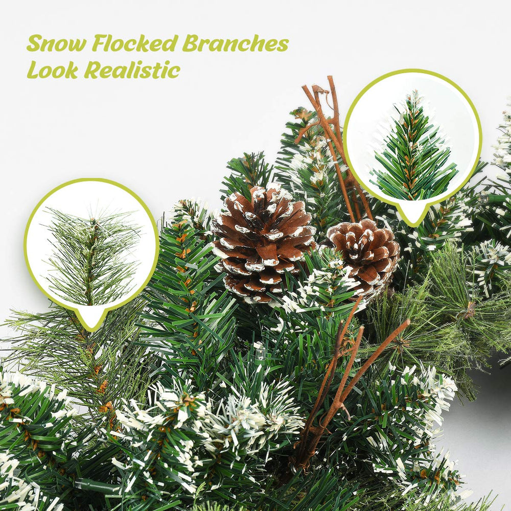 OasisCraft gros plan neige artificielle offrant style hivernal