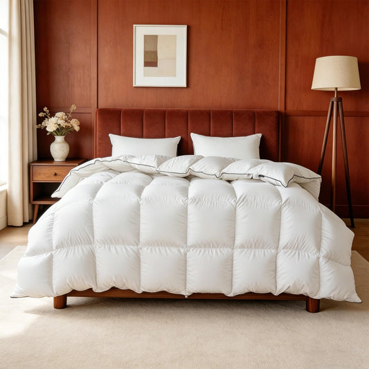OASWET couette queen vue entière offrant confort et esthétique haut de gamme