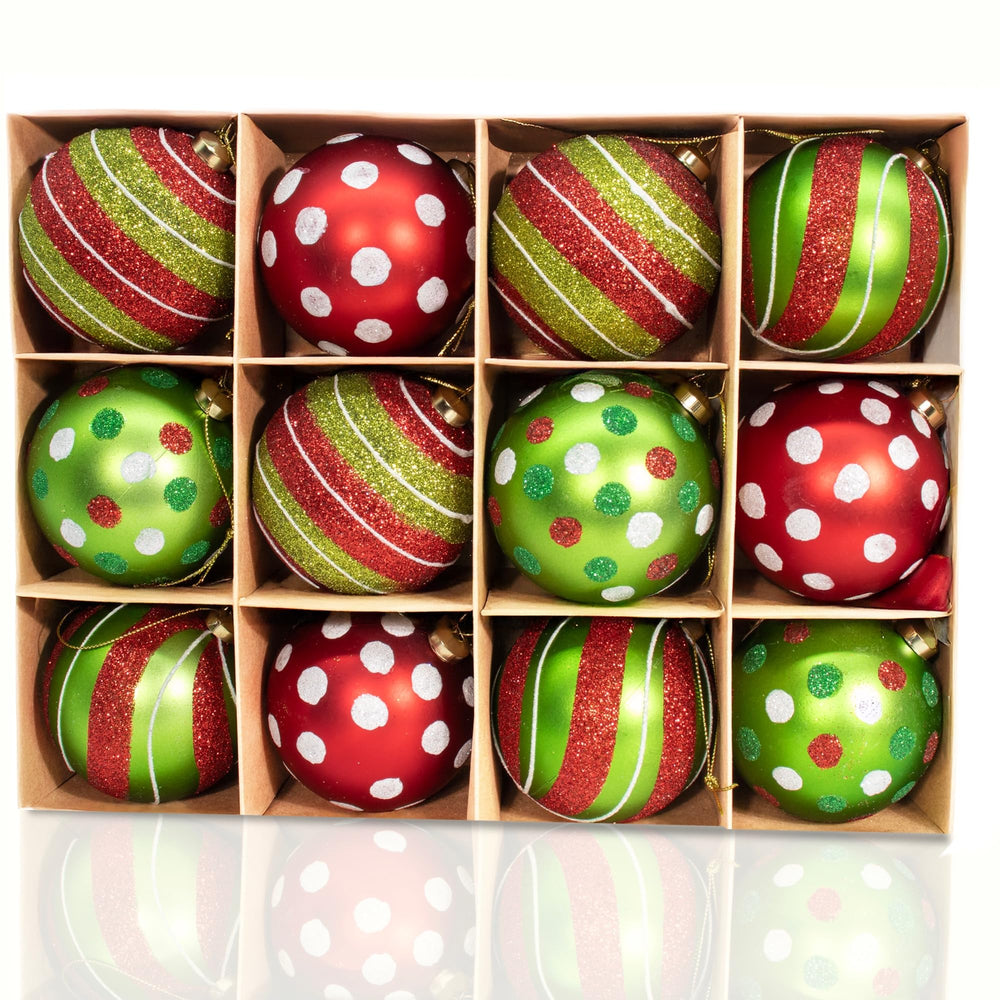Obgora boule avant rouge et vert montrant éclat et finition durable