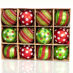Obgora boule avant rouge et vert montrant éclat et finition durable